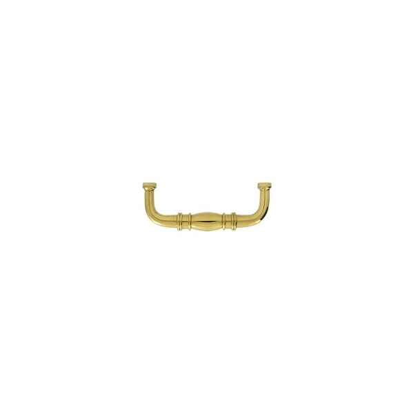 K4473U3 Colonial Wire Pull Polished Brass, 10PK